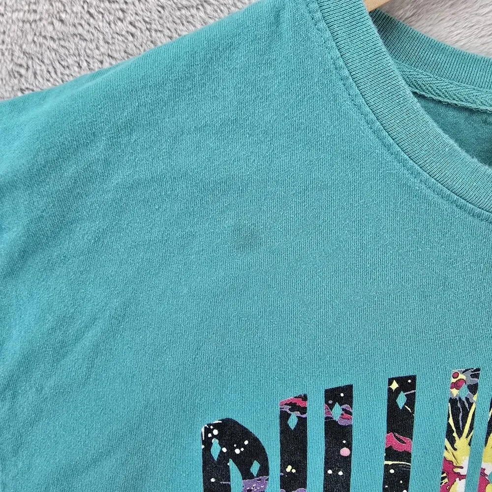 Billionaire Boys Club Cosmic Arch Shirt Mens XXL Green Astronaut Logo BBC *FLAWS